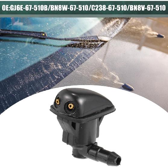 

ACROPIX Windshield Wiper Washer Nozzle Spray Jet Fit for Toyota Yaris 2004-2005 No.GK2C67510B/GJ6E-67-510B - Pack of 2 Black