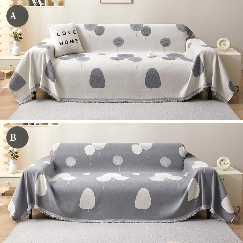 Chenille Jadeblatt Sofabezugstoff Modern Verdickte Chenille Vier Jahreszeiten Neu AB Doppelseitiges Sofa Handtuch