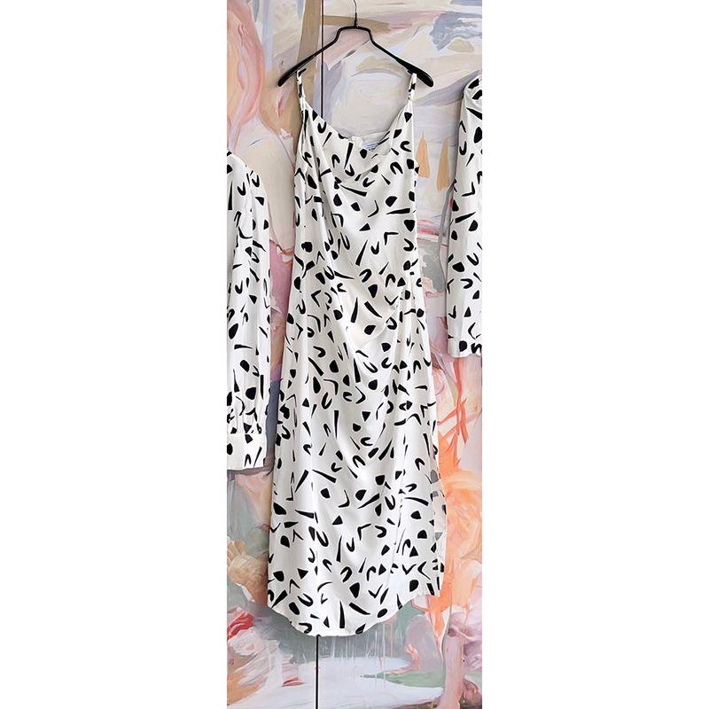 

Original Nordic Story & Oth * Er STO * Ries Print Sling Dress Slim fit Slimming Inner Wear Skirt Sling Dress 38