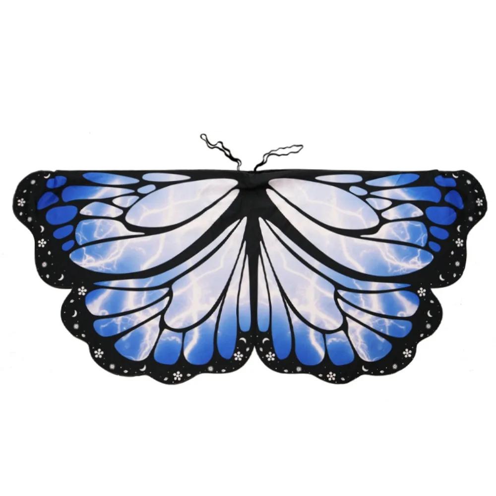 Cute Chiffon Butterfly Cape Dressing Up Costume Butterfly Wings Shawl Party Props Wing Cloak Kids