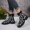 Fashion New Women Luxury Brand Plus Size Women's Boots Socks Shoes Women's Thick Bottom Casual Knitted Ankle Boots Size 36-43