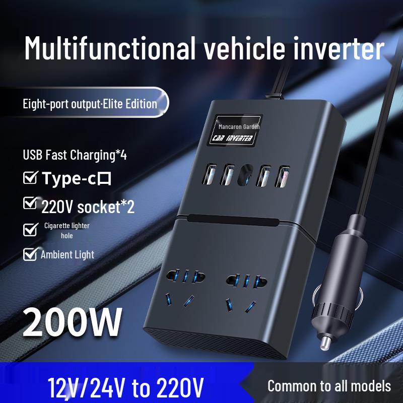 

Универсальный автомобильный инвертор питания 12В/24В в 220В для седанов и грузовиков