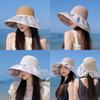 Outdoor Sun Hat For Women Wide Brim Straw Summer Beach Sun Protection Stylish Casual Outdoor Wear