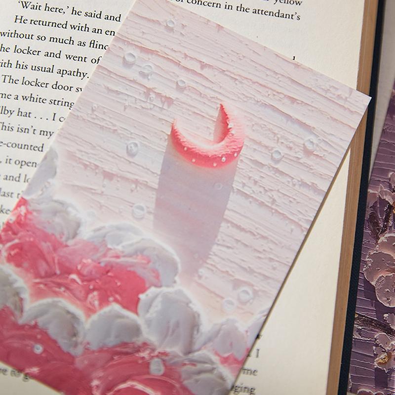 30 Oil Painting Postcards, Art Greeting Cards, Layered Art Greeting Cards, Flower And Grass Mountain Butterfly Moon