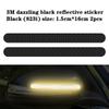Černé kolo obočí reflexní samolepky na auto zakrývající samolepky na škrábance černý neviditelný dekorativní reflektor 