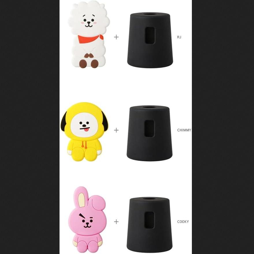 BT21 PENNHOLDER / RJ, Shooky, Cooky, Mang, Van/BTS BANGTAN BOYS – BT21 x MONOPOLY PENNHOLDER/ Autentiske offisielle varer, KPOP, KBeauty