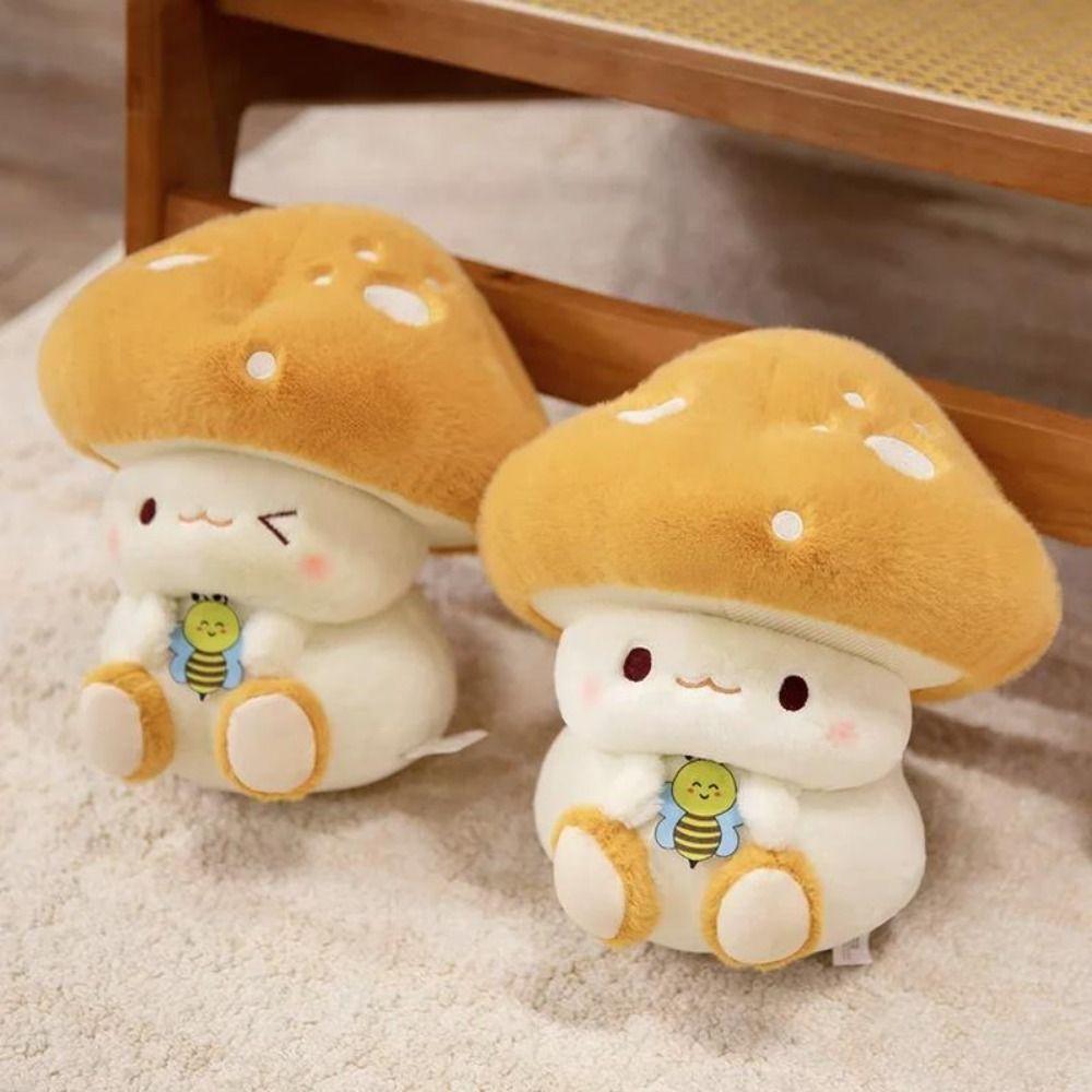 Soft Mushroom Plush Doll Fluffy Mushroom Stuff Doll Fun Mushroom Plush Toy  Friends