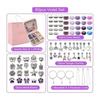 Accessory Kit Bracelet Making 80 Piece Set with Gift Box Stylish Charm Bead Play Birthday Present Gift (Purple)