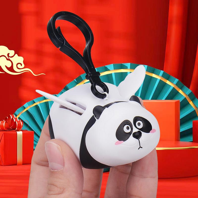 Panda Tlustý Tygr Panghu Více Křídel Klíčenka Bude Létat Křídla Studio Šperky Tygr Protahovací Přívěsek Anime Figurka Kawaii Model Dárkový Rok