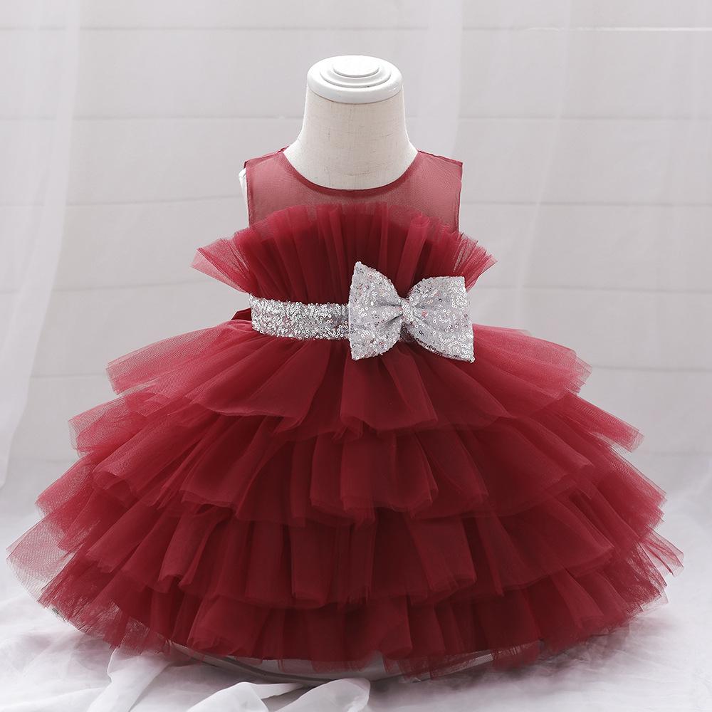 Cross-Border Infant Toddler Birthday Princess Puffy Dress for One-Year-Old