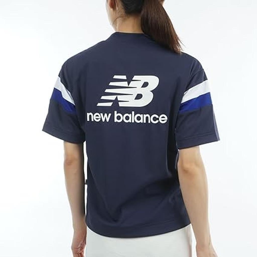 Golf Mock Neck Shirt 2 [New Balance] Short-Sleeve (Stretchable & Ultra-Quick Drying) / Women's / 012-6166504 120_Navy [L]