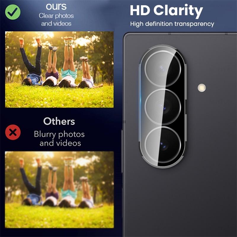 1-2Pcs 2026 Upgraded 9H Curved Camera Protector for Samsung Z Fold 8 Ultra 7 6 5 3D Arc Tempered Glass Lens Full Coverage Cap