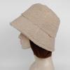Lara Boucle Bucket Hat B Beige  Lalaac186f 