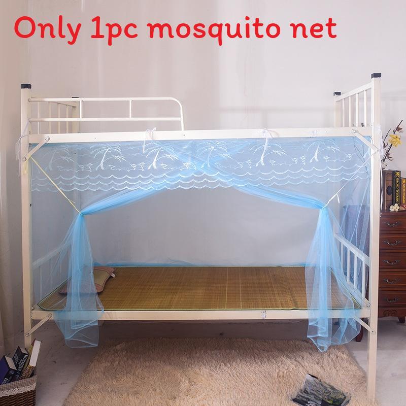 Dorm Room Mosquito Net With Single Door For Student Beds Polyester Fabric No Frame
