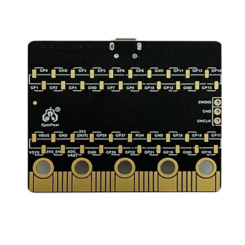 For RPi RP2040 Bit Development Board RP2040 Processor Micro:Bit Expansion Board Low Power for Programming Accessory