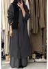 2025 V-neck Double-sided Wool Coat with Flowing Ribbon - Women's Autumn/Winter Design