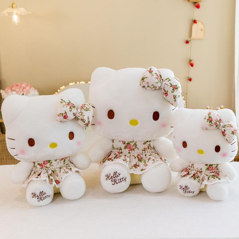 Cute Cartoon Wealthy Kt Cat Plush Toy Doll Pillow Pig Doll Machine Girls Birthday Gift Wholesale 32cm 40cm 50cm 60cm