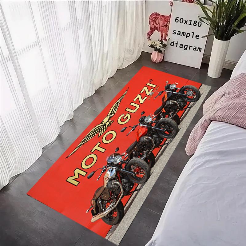 G-Guzzi Motocyklový koberec Garážová podložka Závodní Cool Moto Výstavní podložka na motocykl Protiskluzový Koberec do ložnice Domácí dekorace Přizpůsobený