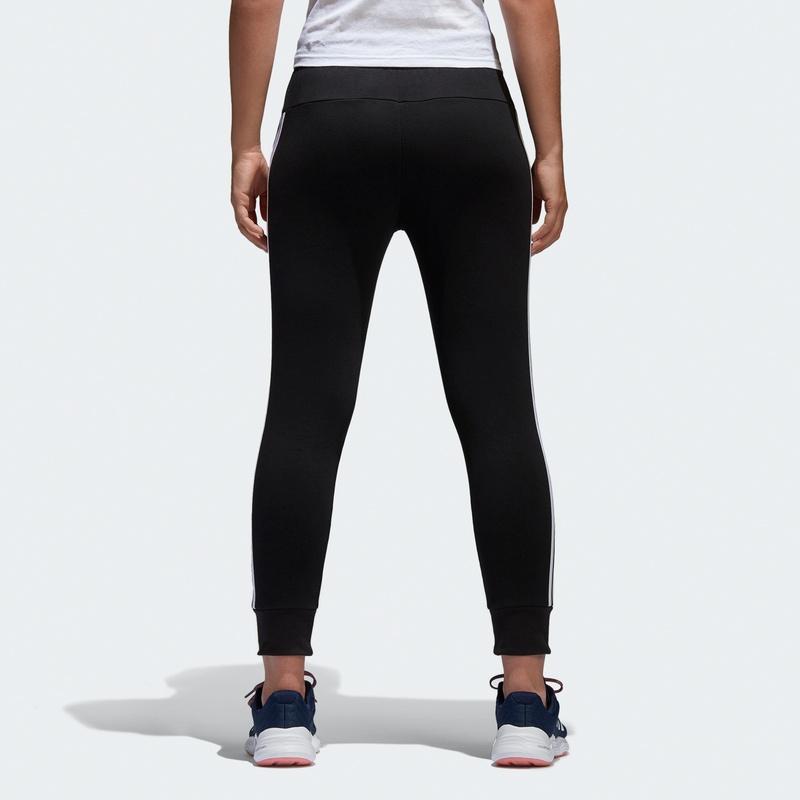 Adidas Three Stripe Casual Sports Tapered Pants Women Bottoms Black S97117