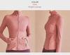 Women's Slim Fit Sports Jacket - Elastic, Zipper, Long Sleeve - Ideal for Running & Yoga (Spring 2020 Collection)