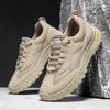 Men's shoes 2025 summer new men's outdoor hollow breathable mesh beach shoes lace-up soft sole comfortable casual shoes