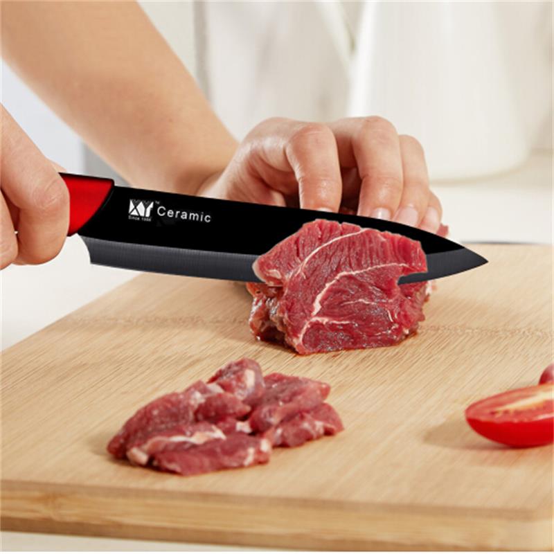 Ceramic Knife Set Black Sharp Blade 3Pcs Ceramic Knives With Peeler