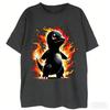 Anime Pokémon CharUnisexder Vintage Tshirt Unisexs and Womens Cotton Summer Clothing Breathable Fashion Round Neck Short Sleeve Top