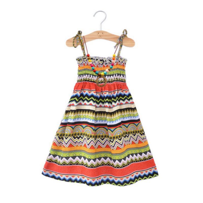 

Летние богемные подтяжки для девочек, пляжная юбка, пляжная юбка S/100