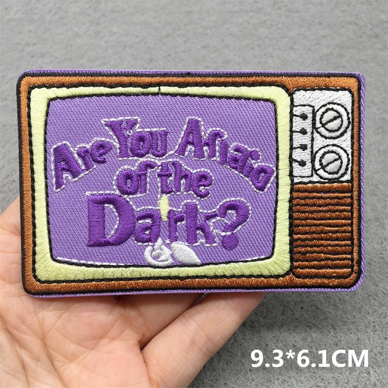 Music Optical Disc Embroidered Rock Patches On Clothes Headset Guitar Stripes Iron On Patches For Clothing Diy Appliques