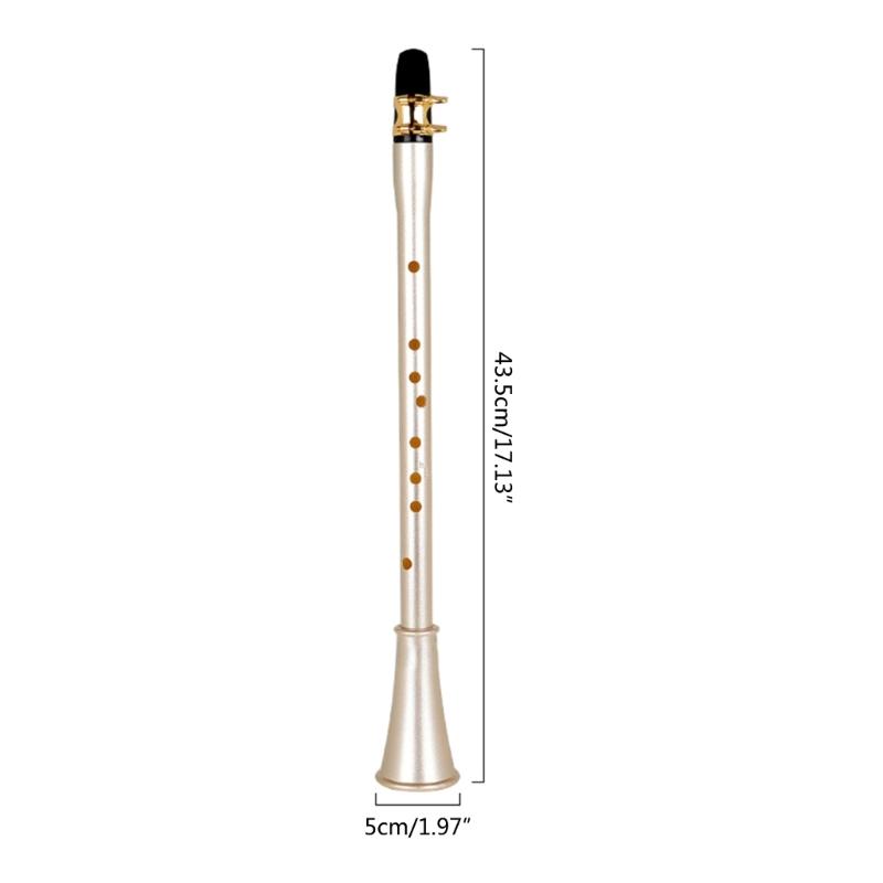 8 Hole Saxophone Mini Pocket Sax Lightweight Saxophone Portable Simple Mini Saxophone for Beginners with Carrying Bag