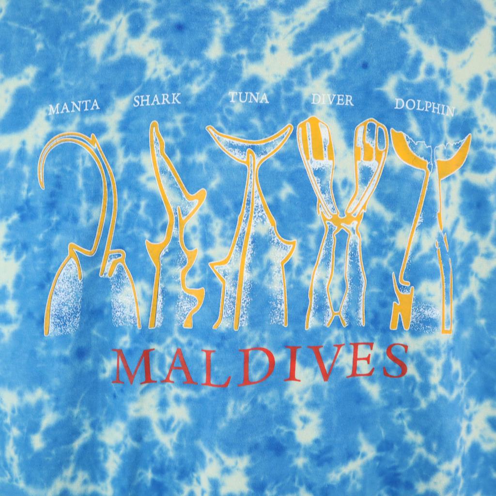 FAIHA Caustics Pattern Short sleeve T-shirt M Blue Men's Used