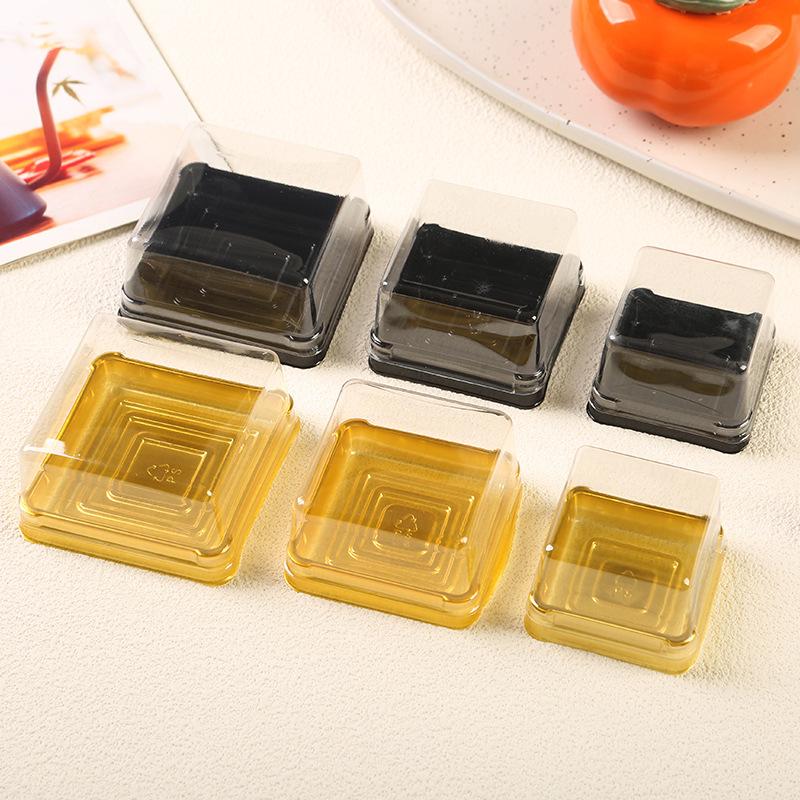 Transparent Cupcake Pastry Baking Packaging Boxes Wedding Party Supplies Gifts 50pcs Mini Transparent Cake Box Container