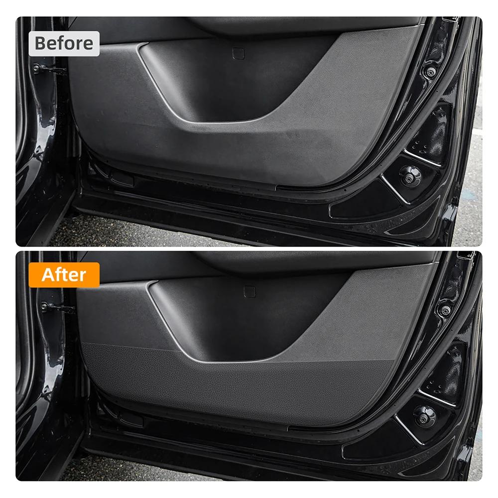 Suede Interior Door Anti-Kick Pad for Mazda CX-70 CX-80 CX-90 2024 2025 LHD RHD