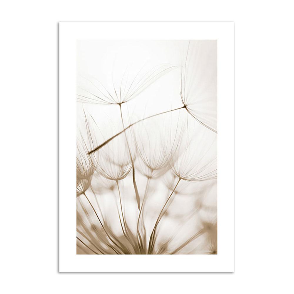 

Бежевый цветок, настенный художественный постер и принты, скандинавский пейзаж, современная картина на холсте, украшение для гостиной, домашняя картина 21x30cm No Frame