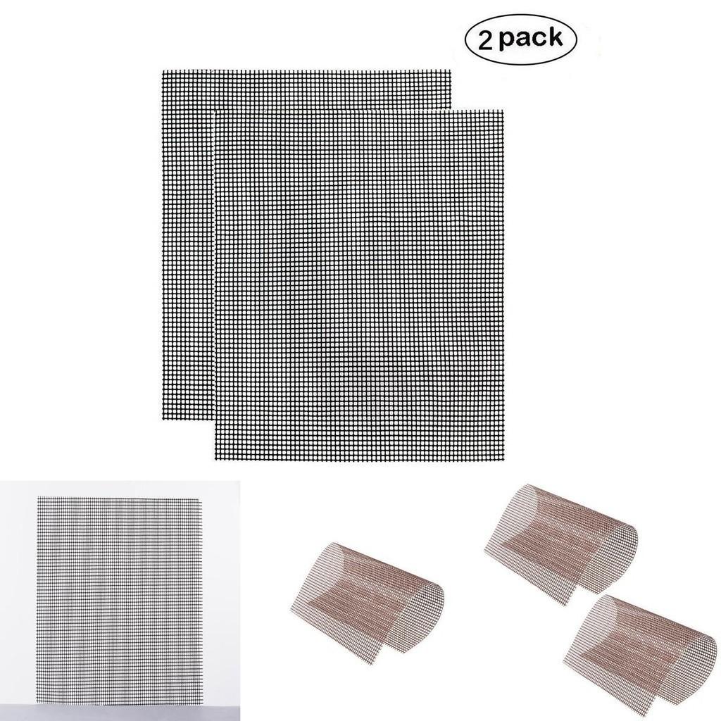 High-quality Non Stick Teflon Grill Mat Bbq Mesh 2 Pcs For Effortless Cooking