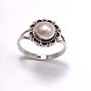 Pearl 925 Sterling Silver Ring, Natural Gemsotne Handmade Women Ring