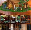 Medieval Forest Treehouse Blocks Model: Jungle Cabin Lighting Toy