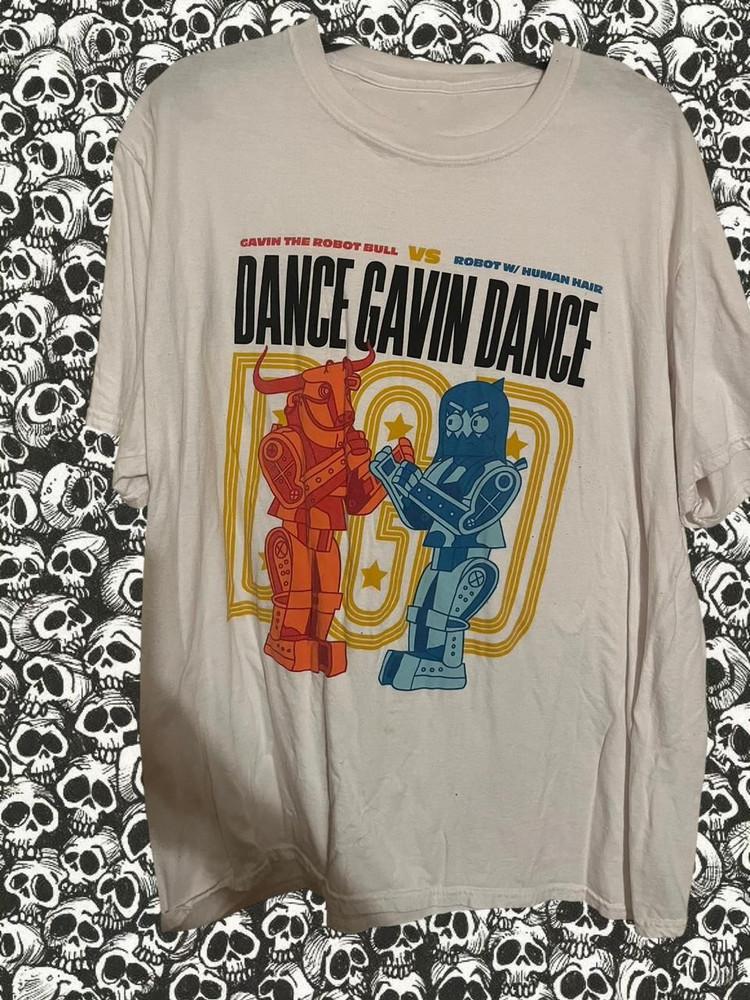 rare vintage Dance Gavin Dance Robot T-Shirt S-5XL TU318 Unisex T-Shirt L