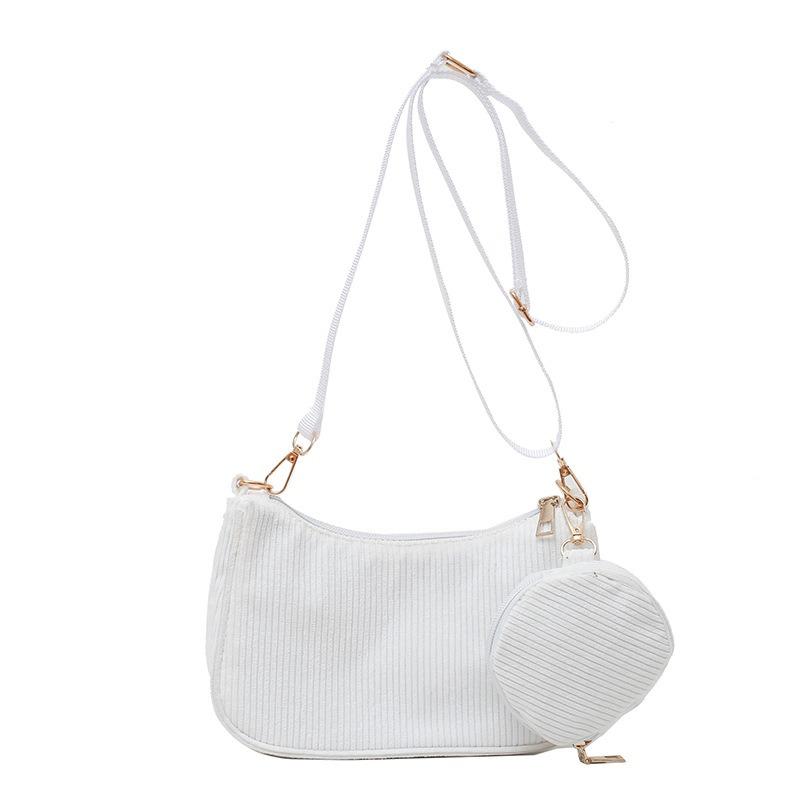 Women's bag corduroy new shoulder bag fashion underarm bag two-piece set child and mother bag