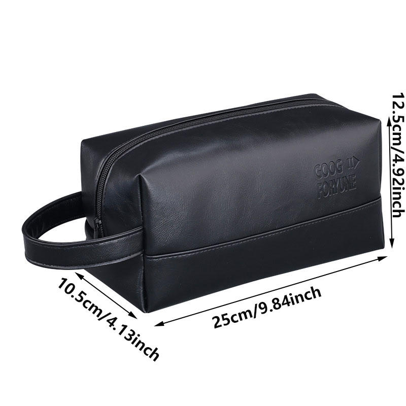 Portable Men's Travel Washing Bag Zipper Pouch Multi-Functional Toiletry Storage Bag with Handle