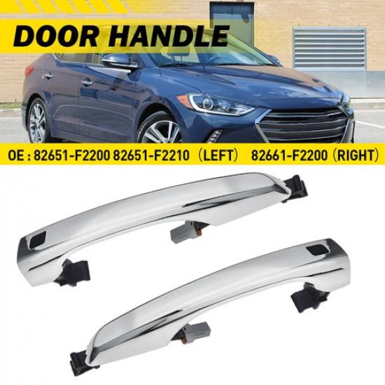 

2x Front Outside Door Handle for 2017- Hyundai Elantra Sedan w/ Smart Key EA