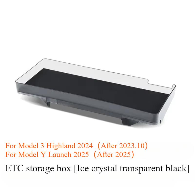 For Tesla Model 3+ Model Y Launch 2025 Under Screen Storage Box Central Control Hidden Storage Organizer Tray Car Accessories