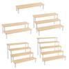 Acrylic Display Rack Wooden Ladder Rack Cosmetics Storage
