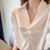 Chiffon Shirt Women's Long Sleeve Bottoming Shirt Spring and Autumn Korean Style Elegant Women's Top