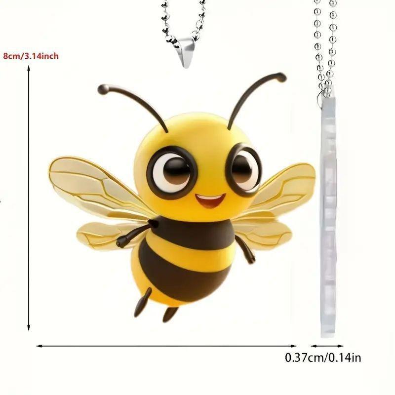 

Personalized Acrylic Bee Hanging Decoration Charming Car Interior Accessory Pendant