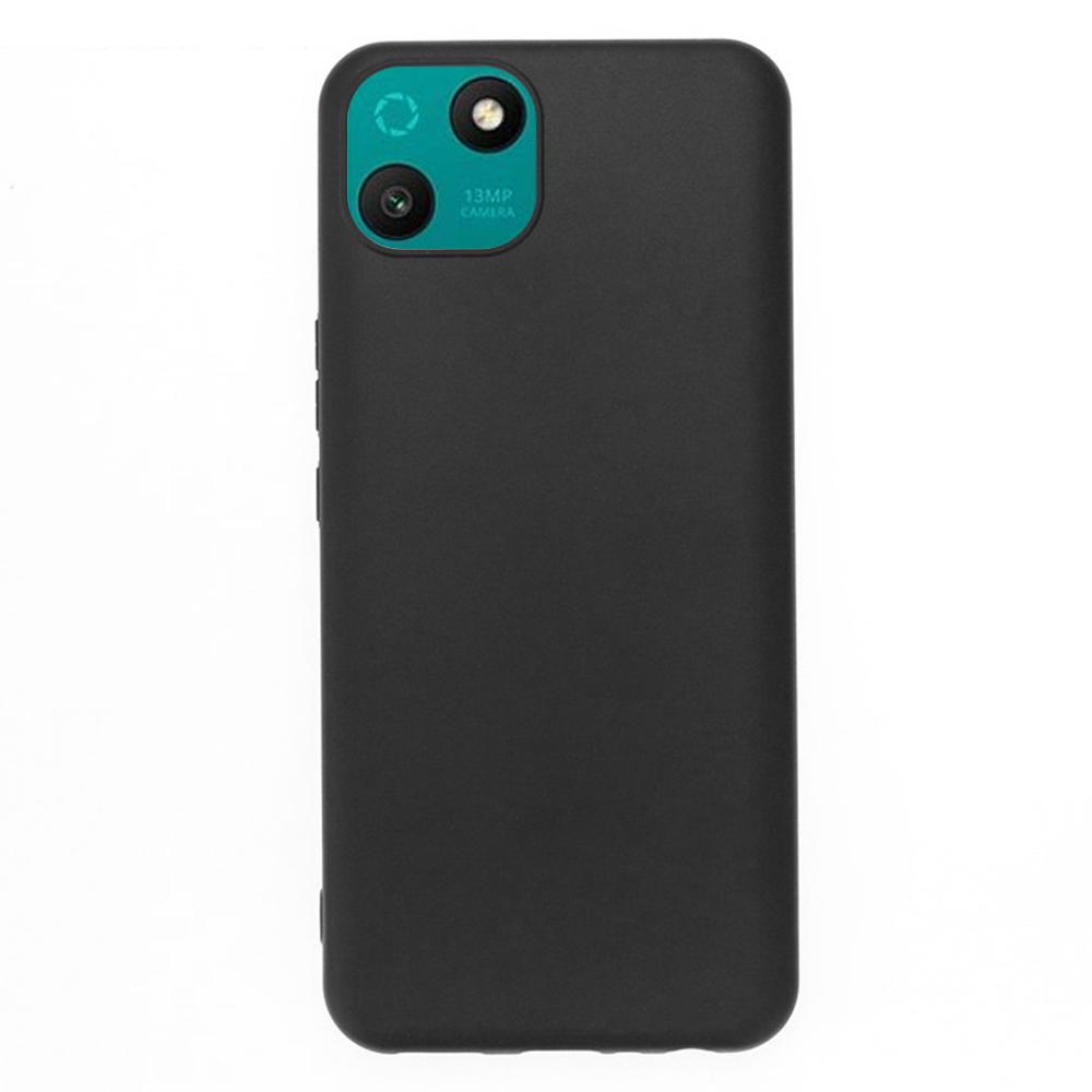 For Wiko T10 4G Case Anti-scratch Matte Black Phone Cover (Big Rear Lens Hole)