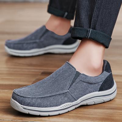Fashion Men's Sneakers Canvas Breathable Men's Walking Driving Shoes Comfortable Outdoor Men Flats Casual Shoes Tenis Masculino