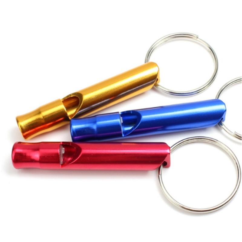 12Pcs Portable Signal Whistles Outdoor Emergency Whistle with Keyring Survival Training Whistle Outdoor Pocket Tool