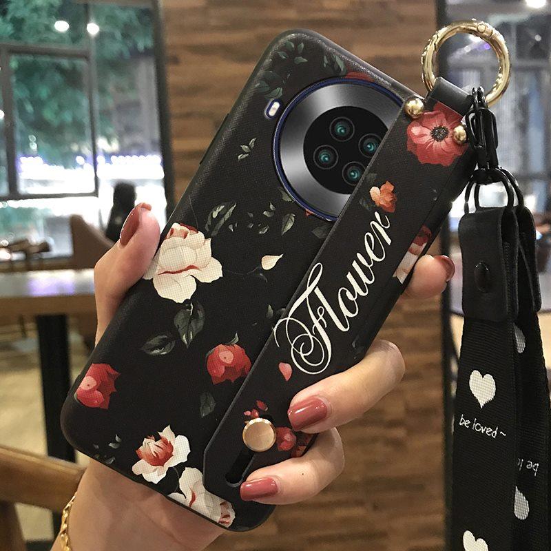 Silicone Fashion Design Phone Case For Cubot Note20 Durable Phone Holder Wrist Strap Back Cover Kickstand Waterproof
