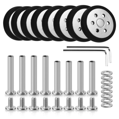 Replacement Suitcase Casters, 55mm/60mm Diameter, Tire Replacement, Caster Replacement Kit, Wheel Repair, Carry-on Bag Wheel Repair, Replacement Suitc